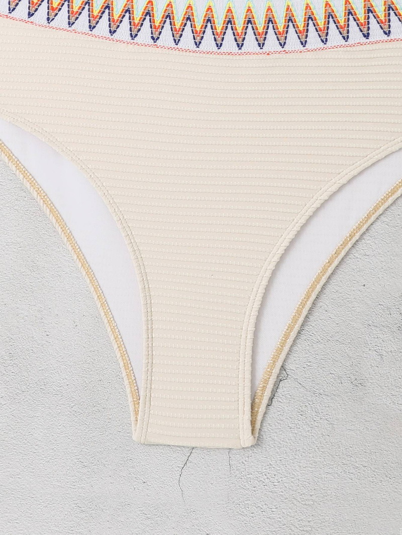 Minimalistischer und modischer geteilter Badeanzug in großer Größe für Damen_voghion.com