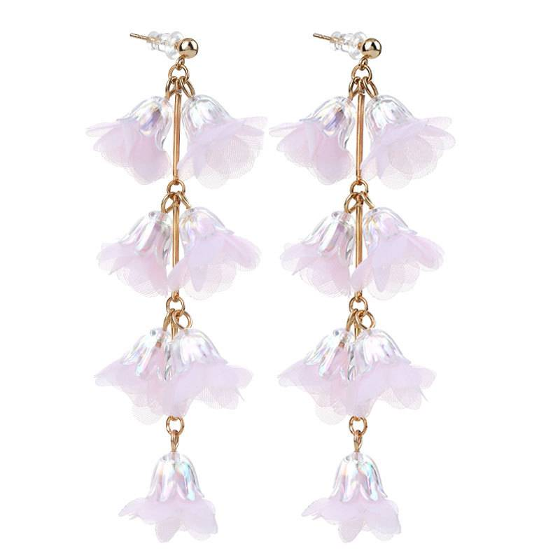 Bohemian Vrouwen Statement Grote Lange Kwast Garen Bloem Drop Dangle Oorbellen Kristal Mode Femme Oorbel Sieraden Bruiloft Feest_voghion.com