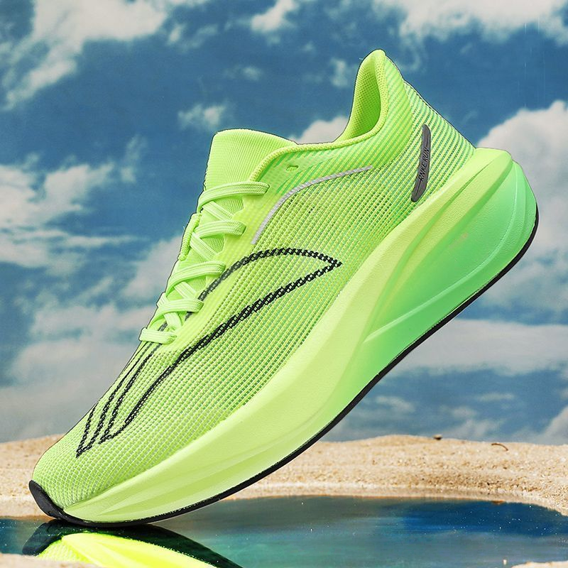 Scarpe da corsa popolari, tendenza estiva, scarpe da uomo in seta, scarpe da uomo Rebound, scarpe da corsa leggere riflettenti_voghion.com