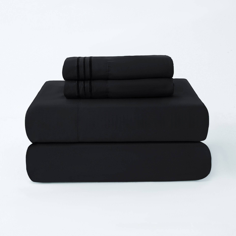 3/4PCs Polyester Bedding Set – Wrinkle-Resistant, Hypoallergenic, Soft & Breathable (Twin/Full/Queen/King, Multiple Colors & Patterns)_voghion.com