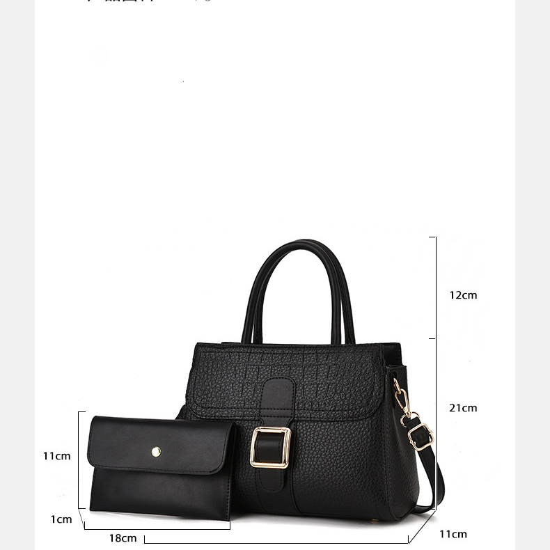 Women's Bags New Woven Mother And Child Bag Two Piece Women's Bag Large Capacity Single Shoulder Handbag Messenger Bag_voghion.com