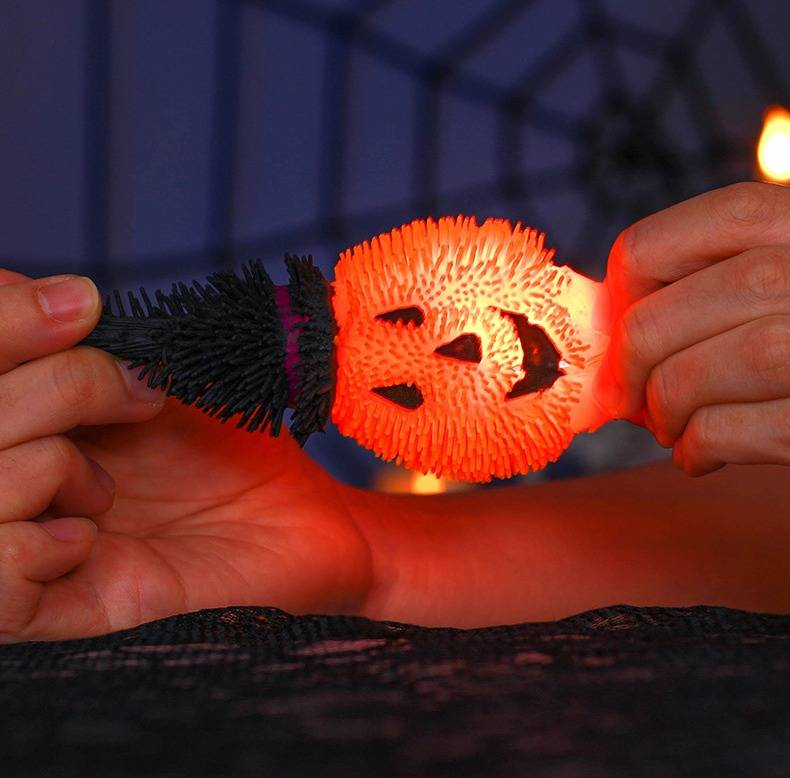 Halloween Glow-in-the-Dark Squishy Ghost & Pumpkin Toys For Kids – Stress Relief, Sensory Play, And Spooky Fun (Multiple Styles)_voghion.com