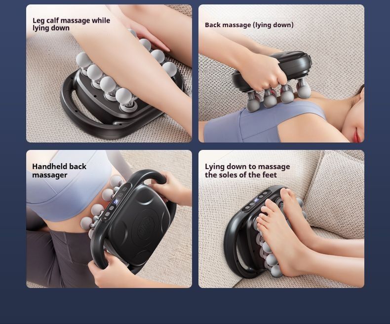 Pistola per massaggio a percussione professionale a 16 testine: motore brushless, 30 velocità regolabili, 9 modalità di massaggio, terapia a infrarossi, batteria da 2000 mAh, ultra silenziosa_voghion.com