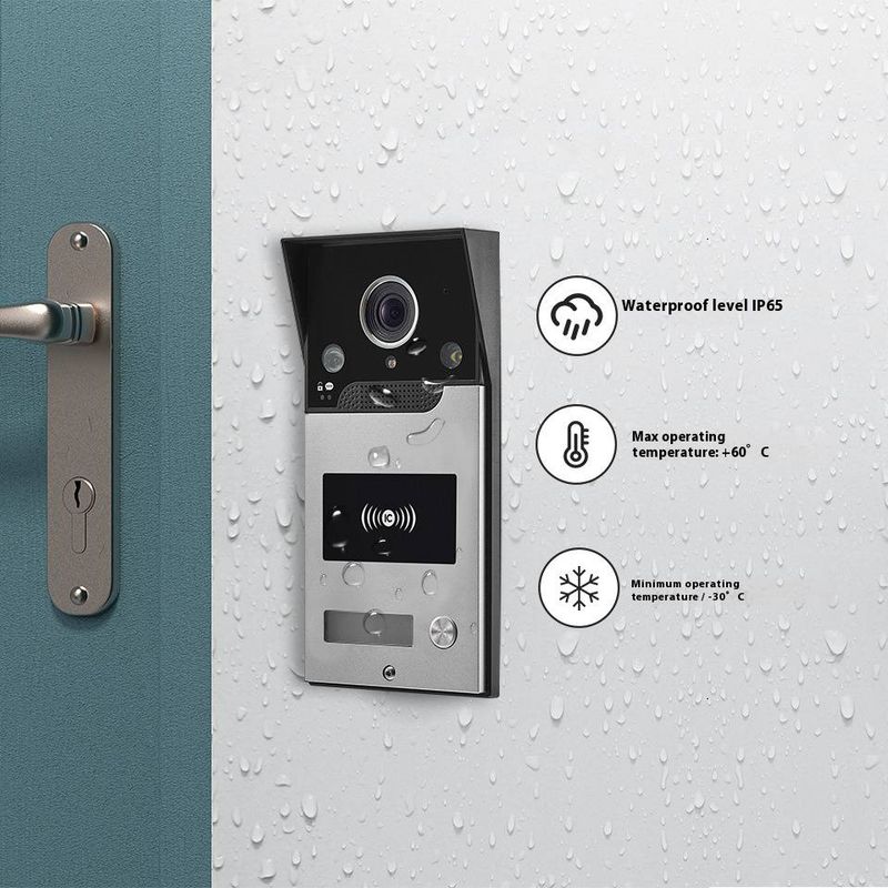 AHD7024B WiFi Video Doorbell - 7" IPS Touchscreen, 1080P HD, Remote Unlock Via Tuya App, Works With Smart Locks_voghion.com
