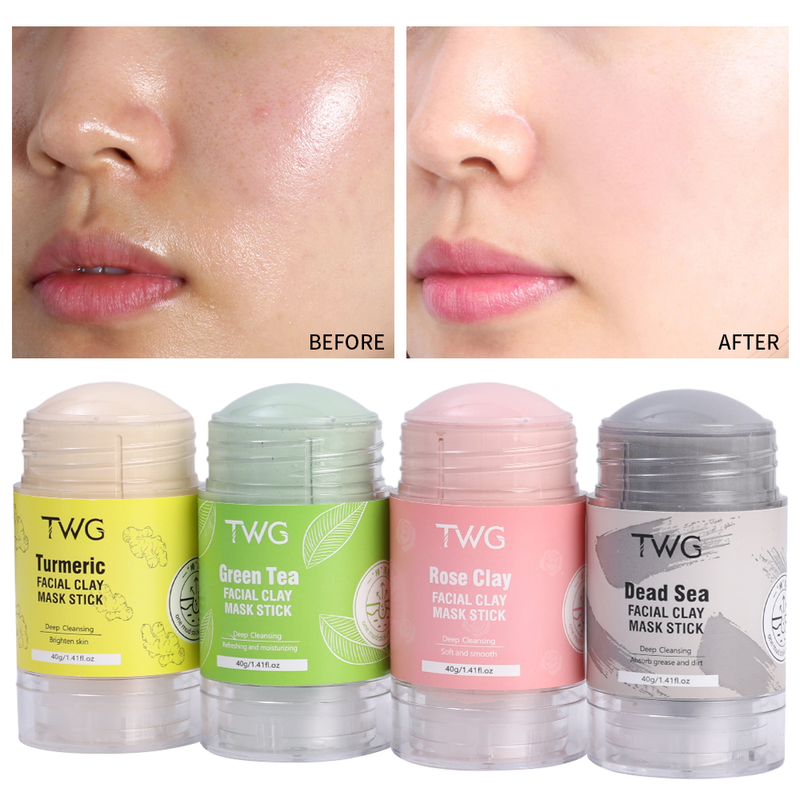 Green Tea Rose Cleaning Στερεά μάσκα προσώπου Αφαίρεση μαύρων στιγμάτων Μάσκα προσώπου με άργιλο Έλεγχος λαδιού ακμής αφαίρεση πόρων C_voghion.com