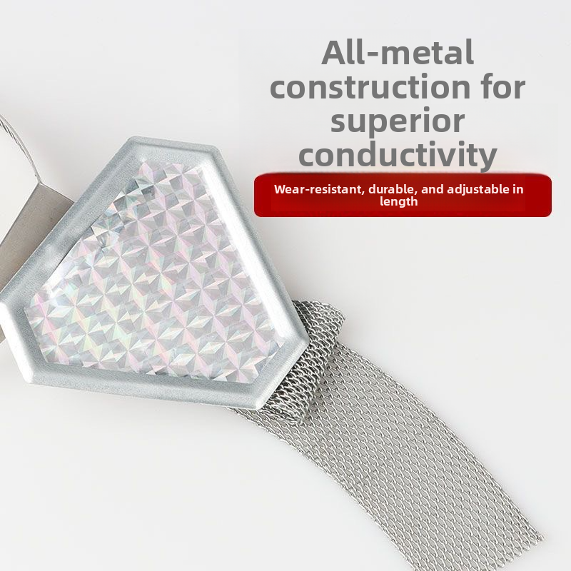 Electricity Strip Hanging Car Triangle Warning Reflective Metal Grounding Chain Static Eliminator_voghion.com