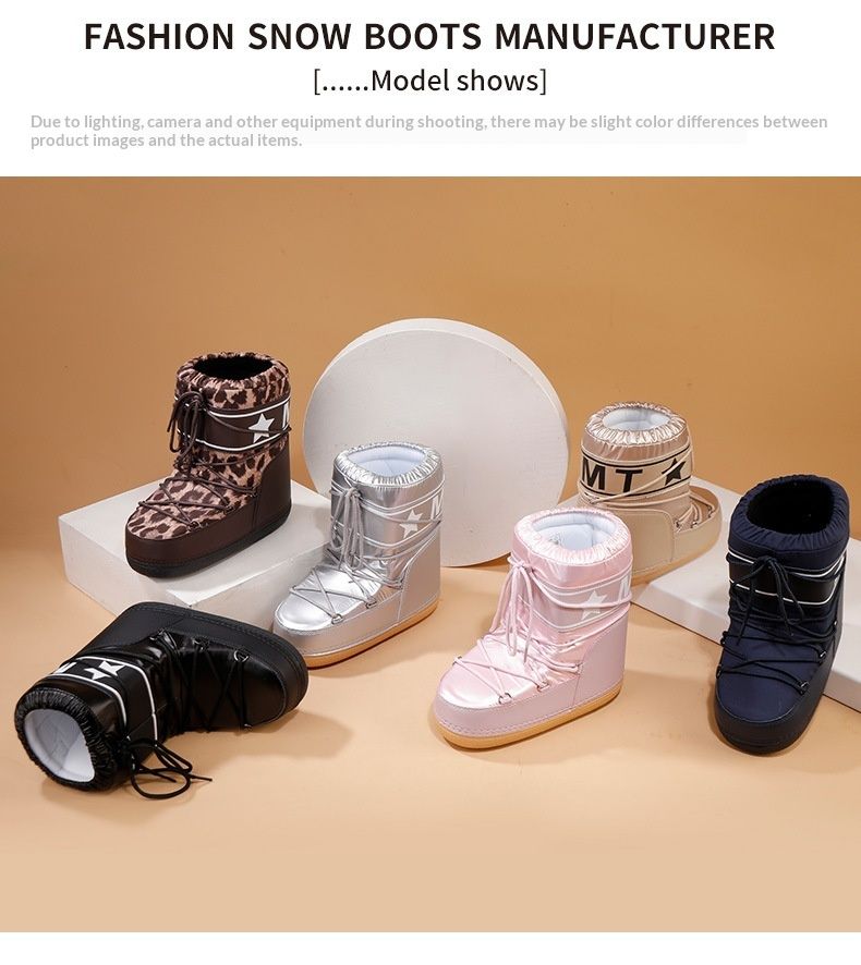 Voyage Walking In Series Cross-Border Trade Space For Women Winter Travel Ski Waterproof Non-Slip Mid-Calf Snow Boots_voghion.com