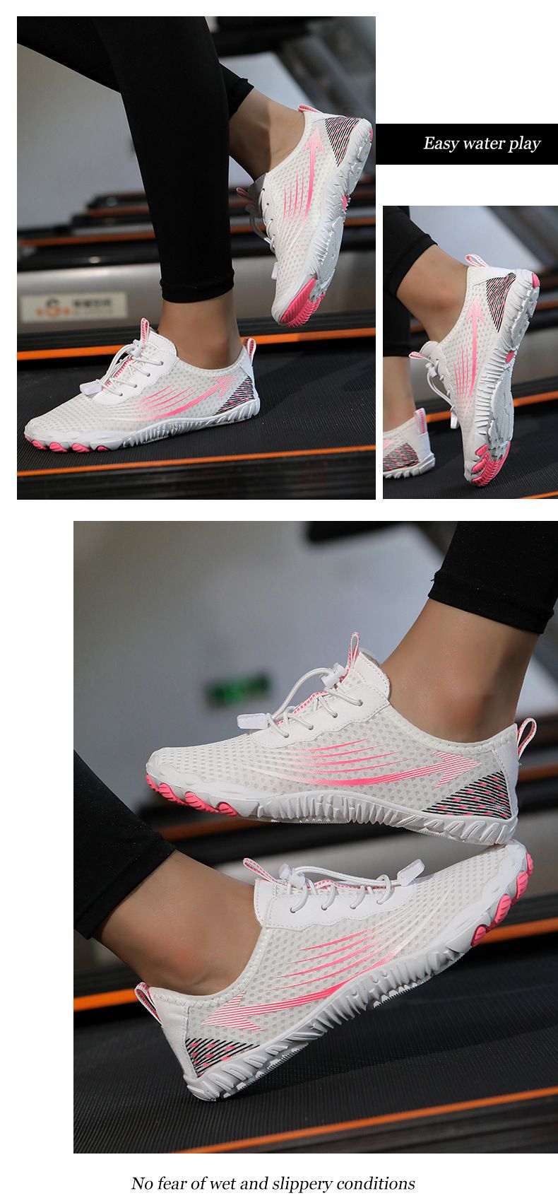 Unisex Water Shoes For Swimming, Running, Cycling, Yoga & Beach - Lightweight, Quick-Dry, Non-Slip With Breathable Mesh For Outdoor Adventures_voghion.com