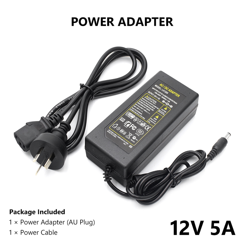 Chargeur universel à prise cc 12V 5a, US/ue/royaume-uni/AU 12V 5a AC100-240V à adaptateur d'alimentation cc, Module convertisseur Stable, haute puissance_voghion.com