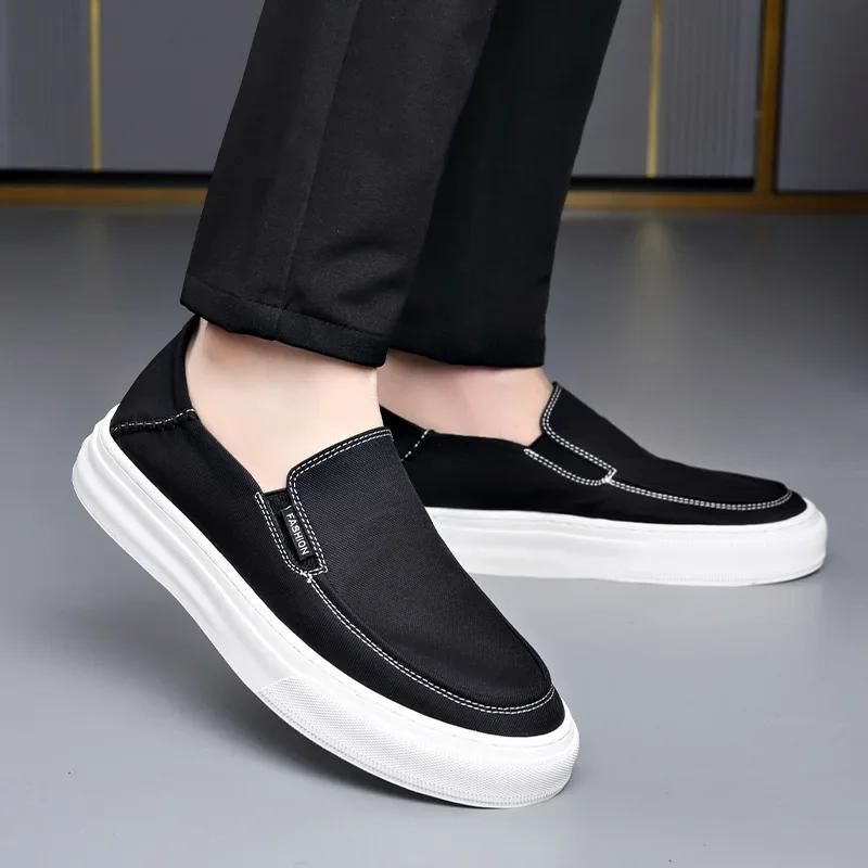 Modedesigner Neue Net Dicken Sohlen Mann Leinwand Schuhe Frühling Herbst Mode Retro Slip-on Atmungsaktive Leichte Outdoor herren Sneakers_voghion.com