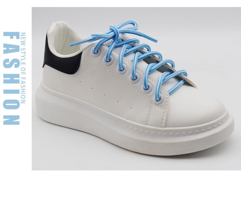 Accessori per scarpe lacci per scarpe dorati all'ingrosso stivali Martin scarpe da papà grandi stivali gialli originali strisce bicolore tutti abbinati lacci per scarpe rotondi retrò_voghion.com