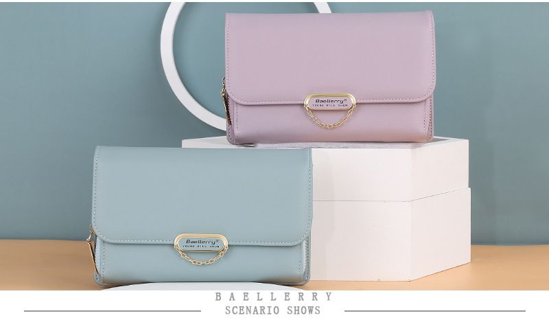 baellerry new women's wallet version large-capacity zipper mobile phone bag fashion all-match diagonal bag wholesale_voghion.com