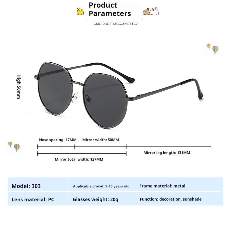 Trendy modische Baby-Sonnenbrille mit süßem UV-Schutz für Kinder für Jungen und Mädchen_voghion.com