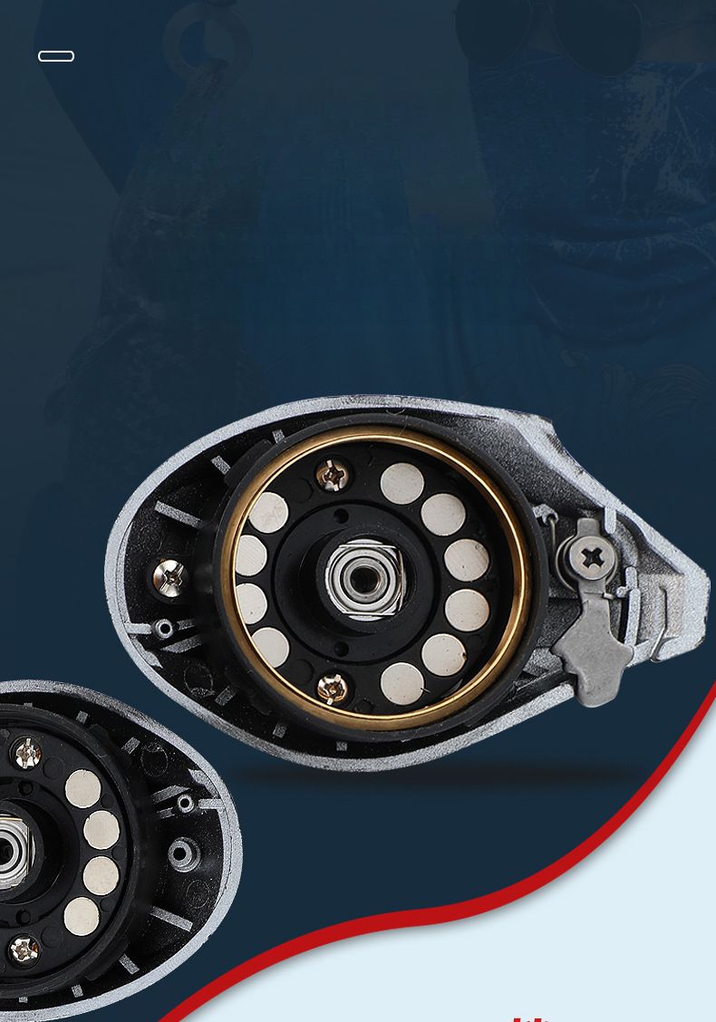 Esca antideflagrante in metallo annerito a goccia d'acqua, canna da pesca a lunga distanza, mulinello, attrezzatura da pesca_voghion.com