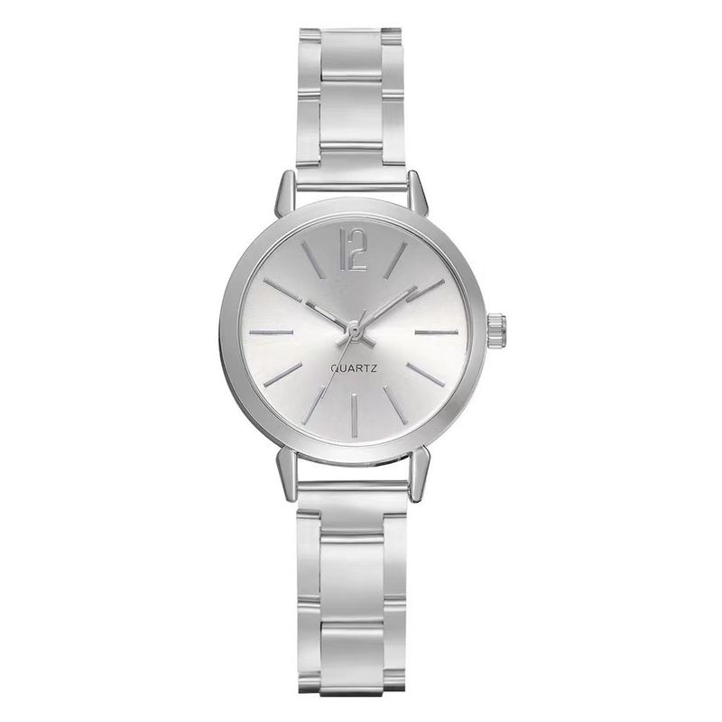 Heißer verkauf frauen dünne schmale riemen einfache business stahlband quarzuhr weibliche studentin prüfung uhr geschenk box_voghion.com