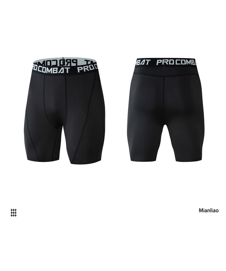 Vêtements de sport pour hommes, séchage rapide, sous-vêtements hautement élastiques, fitness, compression serrée, course à pied, entraînement, boxer, coloré_voghion.com