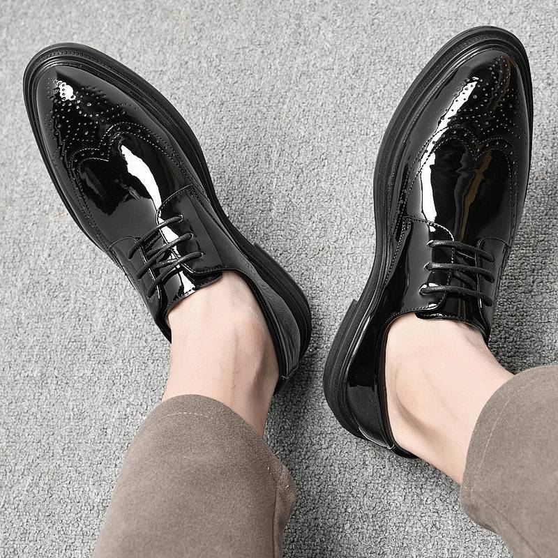 Men Shoes Mens Business Dress Retro Gentleman Formal Carved Brogue Formal Shoes Men High Quality Casual Shoes_voghion.com