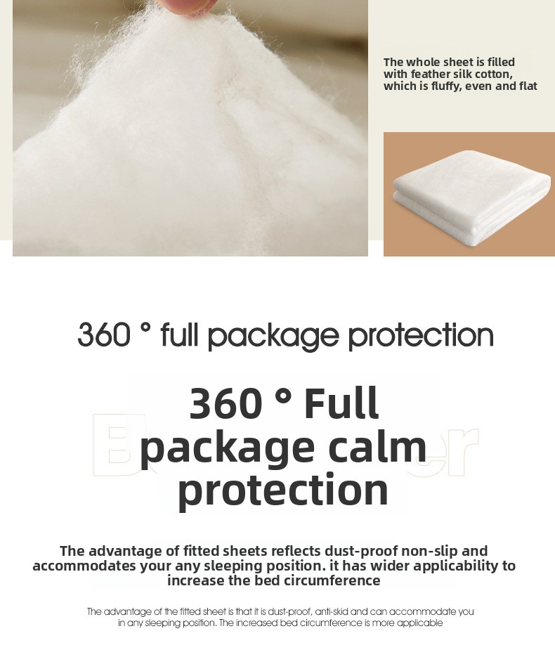 Protège-matelas matelassé en fibre de soja - Couverture complète, imperméable et antidérapant (hypoallergénique, respirant, lavable en machine)_voghion.com