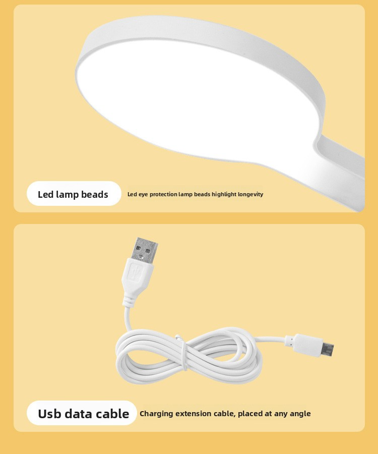 Faltbare LED-Schreibtischlampe mit Augenschutz, wiederaufladbar über USB, Touch-Steuerung, 3 Helligkeitsstufen, CE-zertifiziert (Modell XH4000)_voghion.com