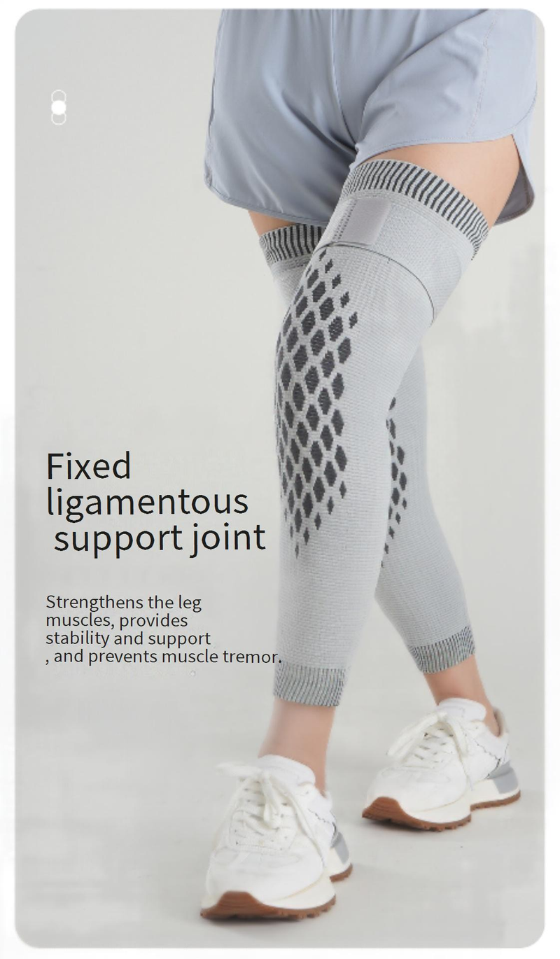 Ginocchiera elastica premium con cinghie regolabili e terapia con artemisia - Supporto per corsa, ciclismo, escursionismo e sollievo dal dolore articolare - Design unisex_voghion.com