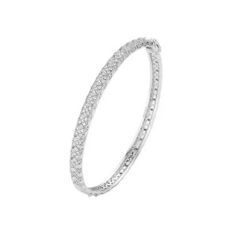 Damsmyckeset Mode Mässing Förgyllda Spikörhängen Armband Ring Kvinnlig Mode Personlighet Zirkon Smyckeset_voghion.com