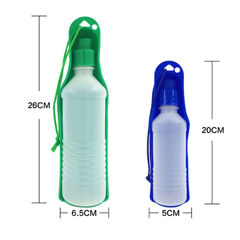 Składana butelka na wodę dla psów 500 ml_voghion.com