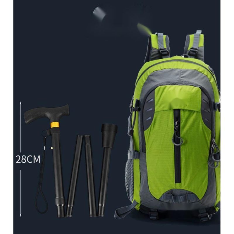 Bastone da passeggio pieghevole in lega di alluminio, telescopico, portatile, antiscivolo, per anziani, escursionismo, trekking, attrezzatura_voghion.com