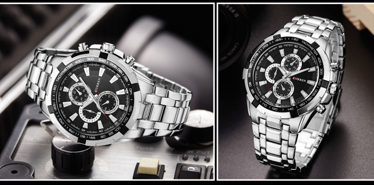 CURREN CARREN 8023 Casual Business Waterproof Quartz Men's Watch_voghion.com