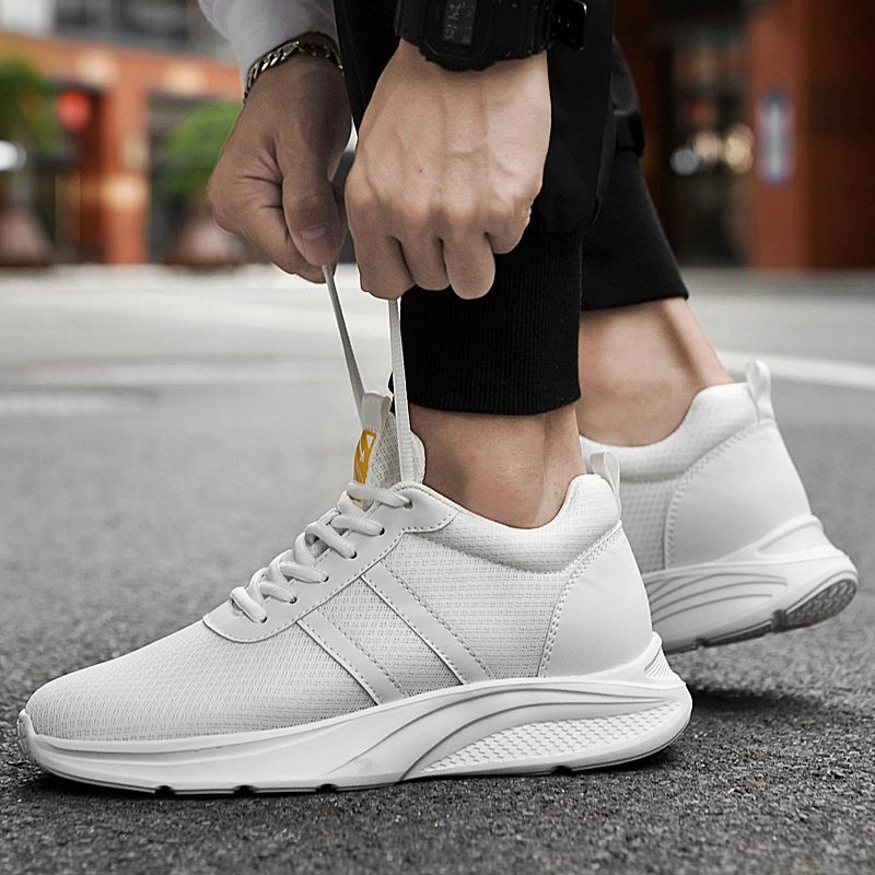 26847 Unisex Invisible Height Increase Running Sports Casual Shoes Spring Summer Low-top Mesh Surface Sneakers_voghion.com