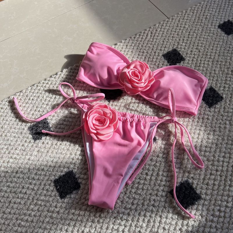 Damenbekleidung Neue Bikini Tube Top Split Sexy Hot Girl Bikini_voghion.com