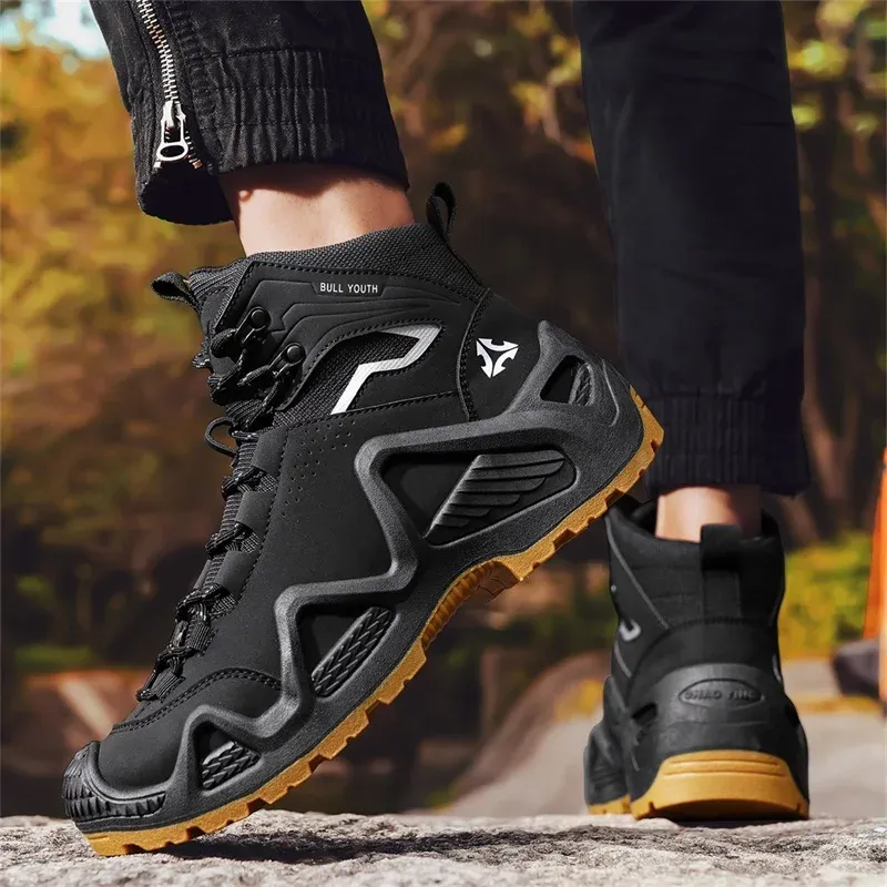 Stivali tattici da uomo con cinturini per addestramento al combattimento, cinturini impermeabili, scarpe da trekking traspiranti multifunzionali per motociclette all'aperto_voghion.com