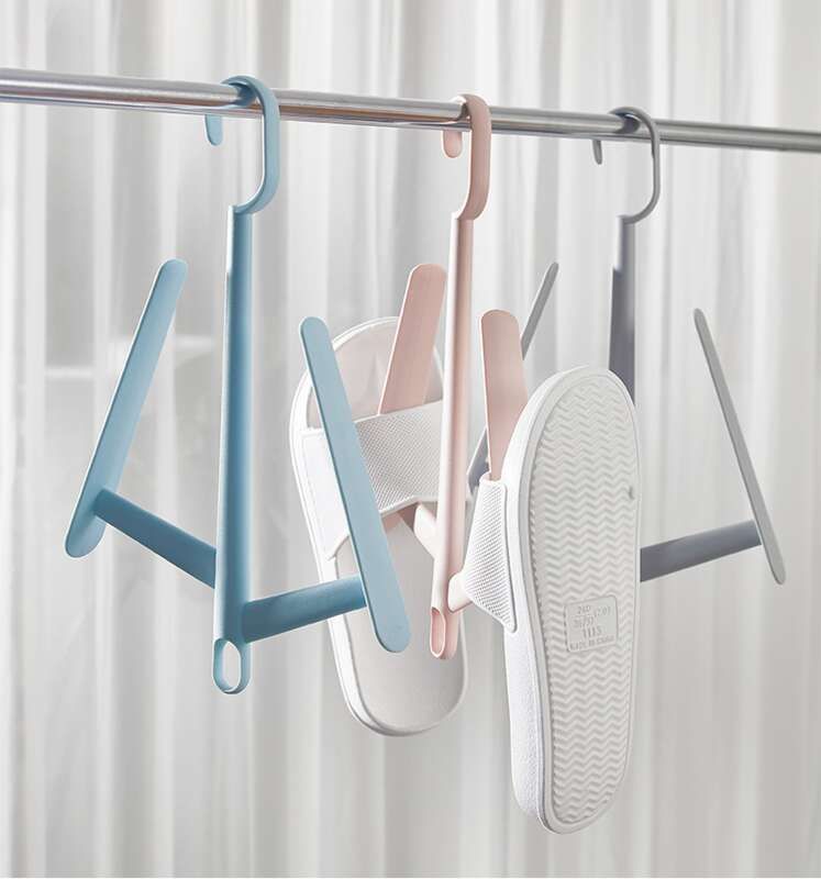 【 Hedou 】 Multi Functional Home Small Tree Rack, Outdoor Windproof Clothes Hanger, Hook, Balcony Shoe Drying Rack_voghion.com