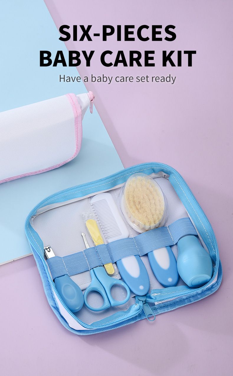 Bolsa para madres e hijos, juego completo de cuidado infantil, aspirador nasal, juego de 6 piezas para el cuidado de madres y bebés, caja de almacenamiento_voghion.com