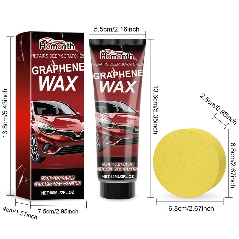 Homonth Repairs Deep Scratches Graphene Wax, Car Paint Repair Deep Scratches Graphene Wax Refurbished Car Wax_voghion.com