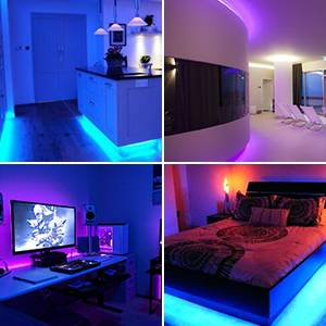 5V TV tausta e-sports tunnelma tietokone LED valonauhan värin vaihtava USB korostus kaukosäädin RGB valopalkin koristelu_voghion.com