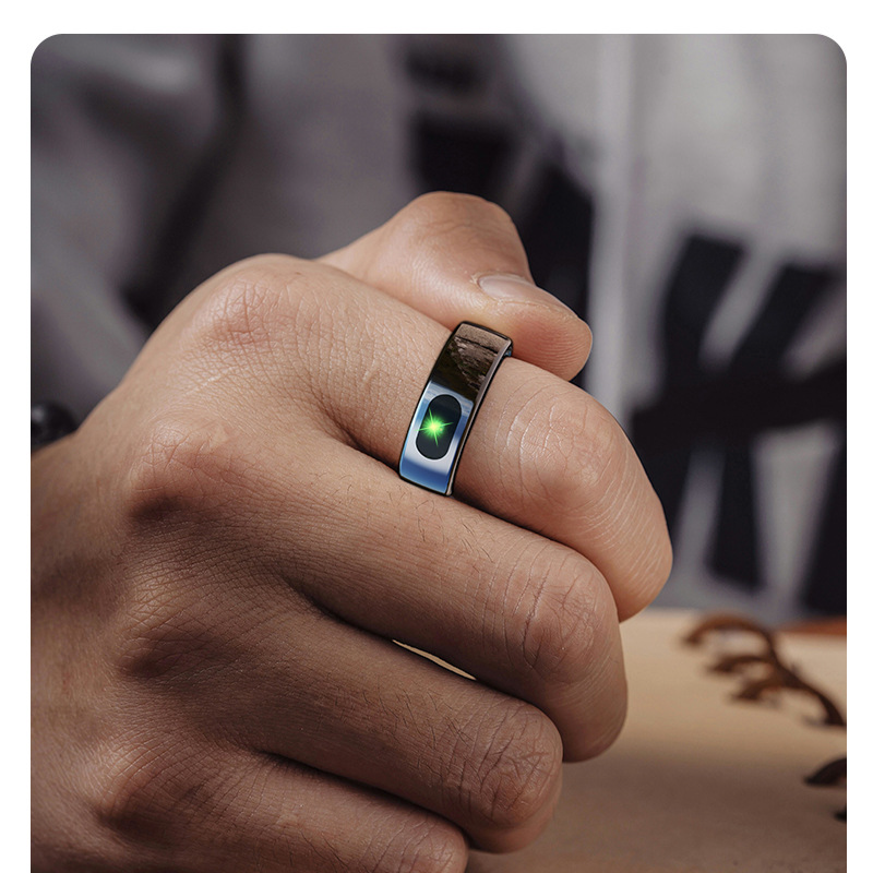 Tracker di attività intelligenti Smart Ring Impermeabile Monitoraggio dell'ossigeno nel sangue Monitoraggio del sonno Monitoraggio della frequenza cardiaca Foto Sport Smart Touch Phone_voghion.com