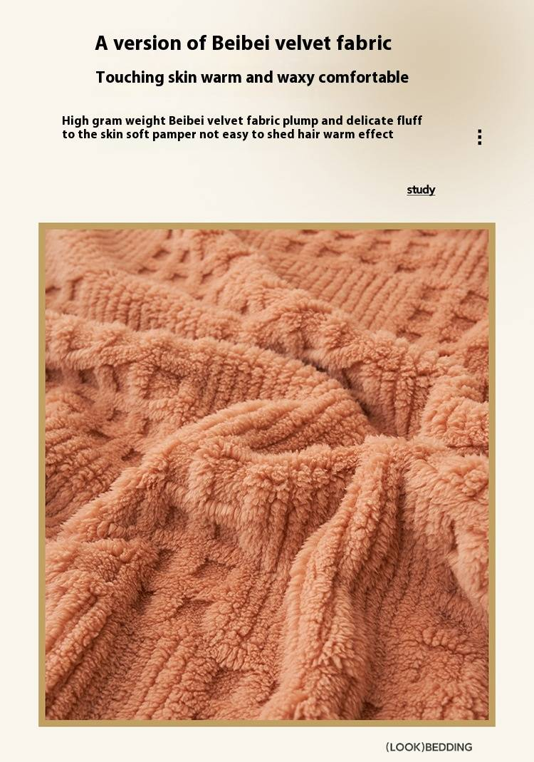 Coperta in pile per neonati a nido d'ape di classe A - Coperta spessa e morbida in velluto di latte per letto, divano (multiuso, ultra-accogliente, lavabile in lavatrice)_voghion.com