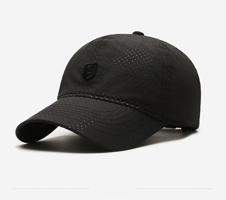 Moški klobuki, klobuk za pomlad in poletje, hitro sušeča perforirana zračna baseball kapa za zunanjo uporabo, ultra lahka tekaška priložnostna kapa z račjim kljunom, moška priložnostna_voghion.com