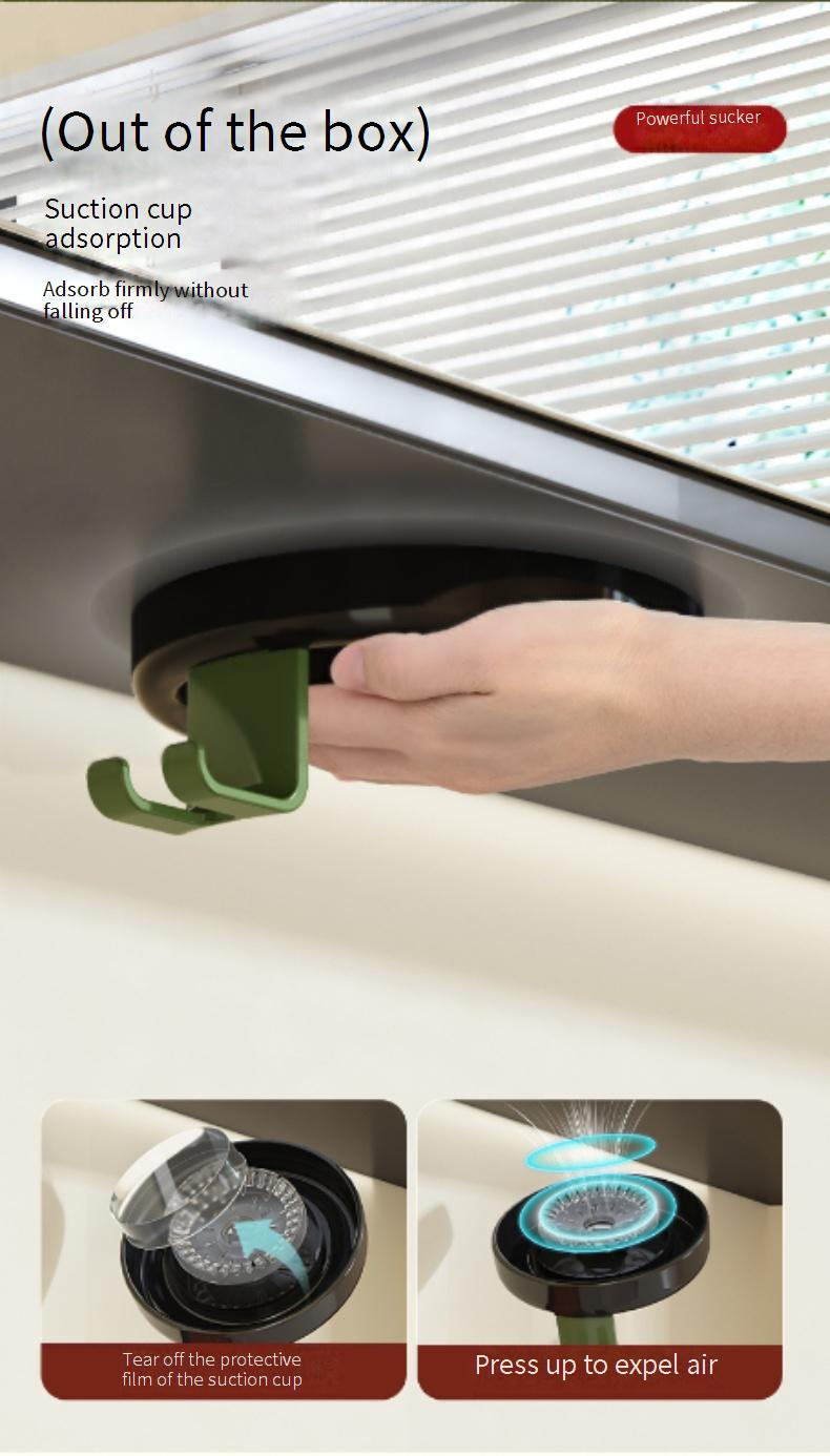 Family Organizer Inverted Magnetic Toothbrush Cup Punch Free Bathroom With Handle Retro Wash Cup Set Device Rack_voghion.com