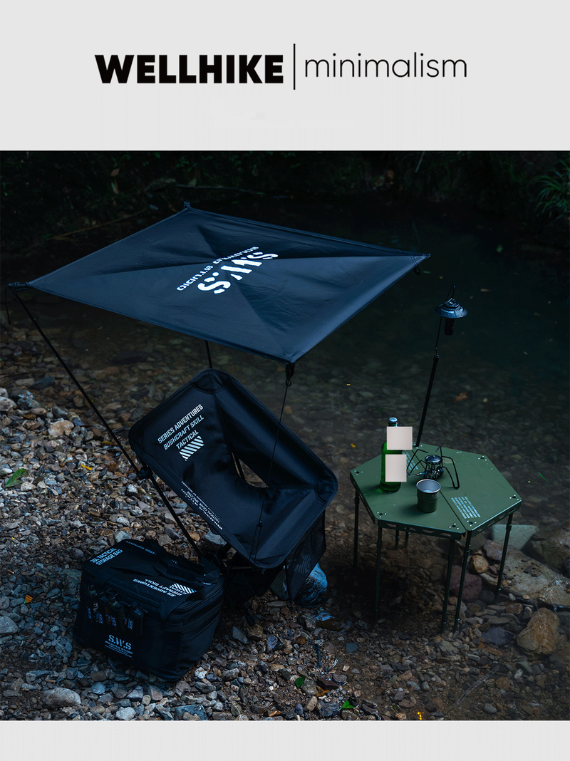 Outdoor Camping New Outdoor Camping Folding Moon Chair Awning Folding Canopy Sunshade_voghion.com