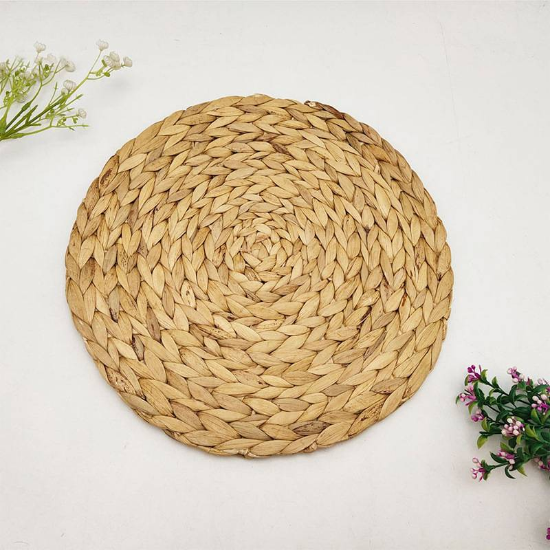 Water Hyacinth Coasters - Handwoven Heat-Resistant Table Mats For Dining & Home (Set Of 4 Natural Fiber Placemats)_voghion.com