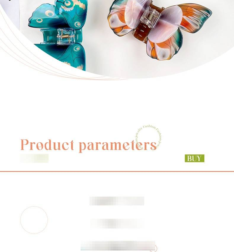 Super Fata Simulazione Farfalla Clip Temperamento Forcina Capelli Squalo Clip Accessori per Capelli di Alta Qualità Accessori per Copricapo_voghion.com