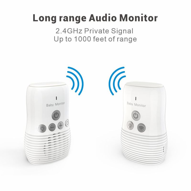 Baby Monitor Wireless Audio Two-way Talk Back Baby Monitor, Intercom Sound Alert For Infant With Night Light , EU Plug_voghion.com