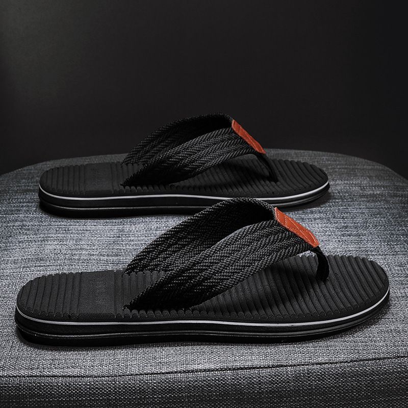 Nuove infradito da uomo alla moda con suola in gomma per ciabatte da spiaggia estive, sandali oversize_voghion.com
