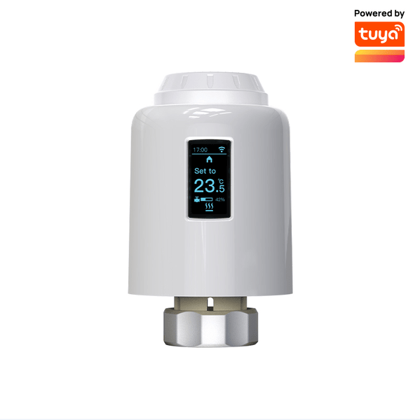 PS602W WiFi Version Of Radiator Electronic Thermostatic Valve Intelligent OLED Radiator Valve Programmable Thermostat Electronic Thermostat Heater_voghion.com