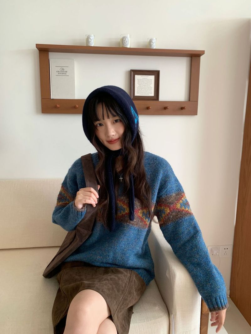 Women's Knitted Wool Earmuffs, Cold-Resistant 2025 Fall/Winter New_voghion.com