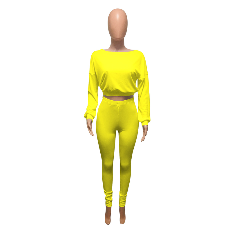 Women's ribbed athleisure suit_voghion.com