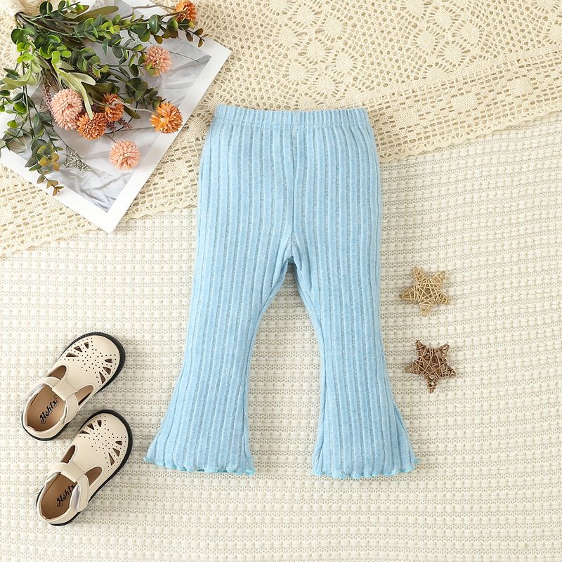 2024 Abbigliamento per bambini, stile carino, tinta unita, felpa con cappuccio, pantaloni a zampa d'elefante_voghion.com