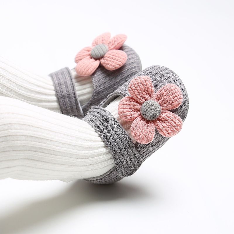 Weiche Sohle Blume Pre-Walking Niedlichen Stil Mädchen Baby Tuch Wanderschuhe_voghion.com