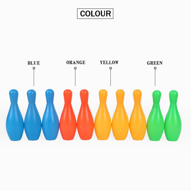 Jinleiou 1 Set Children Bowling Smooth Edge Games Mini Bowling Toys Fun Sports For Home_voghion.com